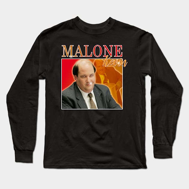 Kevin Malone Retro Tee Long Sleeve T-Shirt by pink + pip